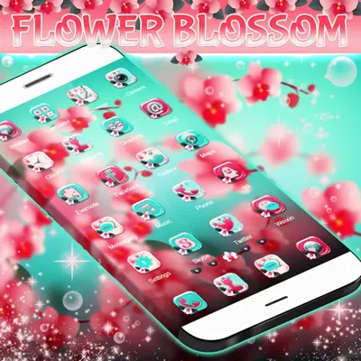 Flower Blossom ZERO Launcher android App screenshot 1